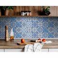 Homeroots 6 x 6 in. Bluebell Lina Removable Peel & Stick Tiles 400302